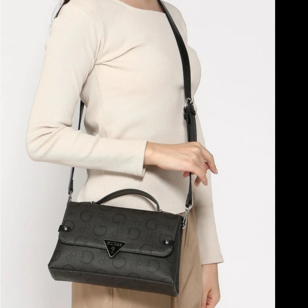 Guess Charcoal Crossbody Bag